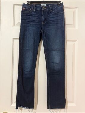 Hudson Jeans dark indigo denim ankle straight
